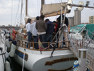 Marinas de Andalucía visita el velero educativo 'Vell Mari' en el Puerto Deportivo de Fuengirola