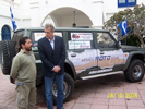La expedición solidaria África Moto Tour parte del Puerto Deportivo de Benalmádena
