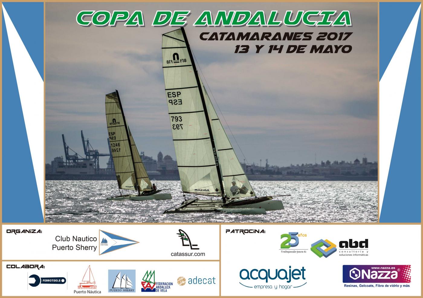 Convocatoria para los catamaranes en la Bahía de Cádiz