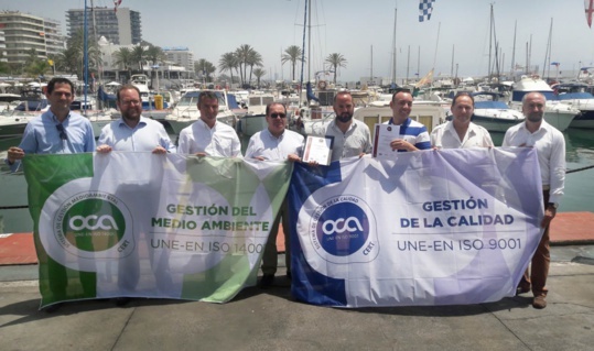 El Puerto Deportivo de Marbella renueva las certificaciones de gestión de calidad y compromiso medioambiental