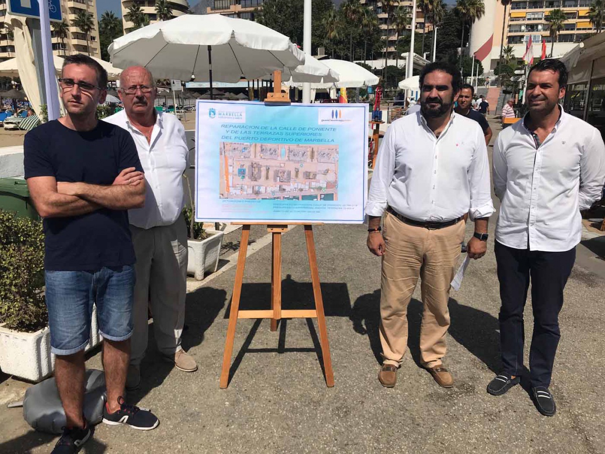 El Ayuntamiento peatonalizará la calle de Poniente del Puerto Deportivo de Marbella