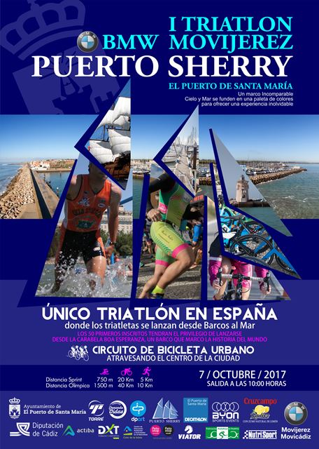 Más de 400 triatletas se darán cita el sábado en el I Triatlón BMW Puerto Sherry