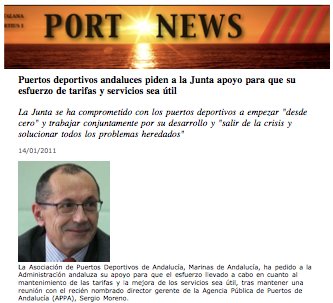 Port News recoge la reunión de Marinas de Andalucía con Moreno