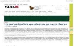 Diarios del Grupo Vocento publican las declaraciones de Marinas de Andalucía