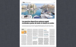 Declaraciones del presidente de Marinas de Andalucía en reportaje de Diario Sur sobre el sector náutico en la provincia de Málaga