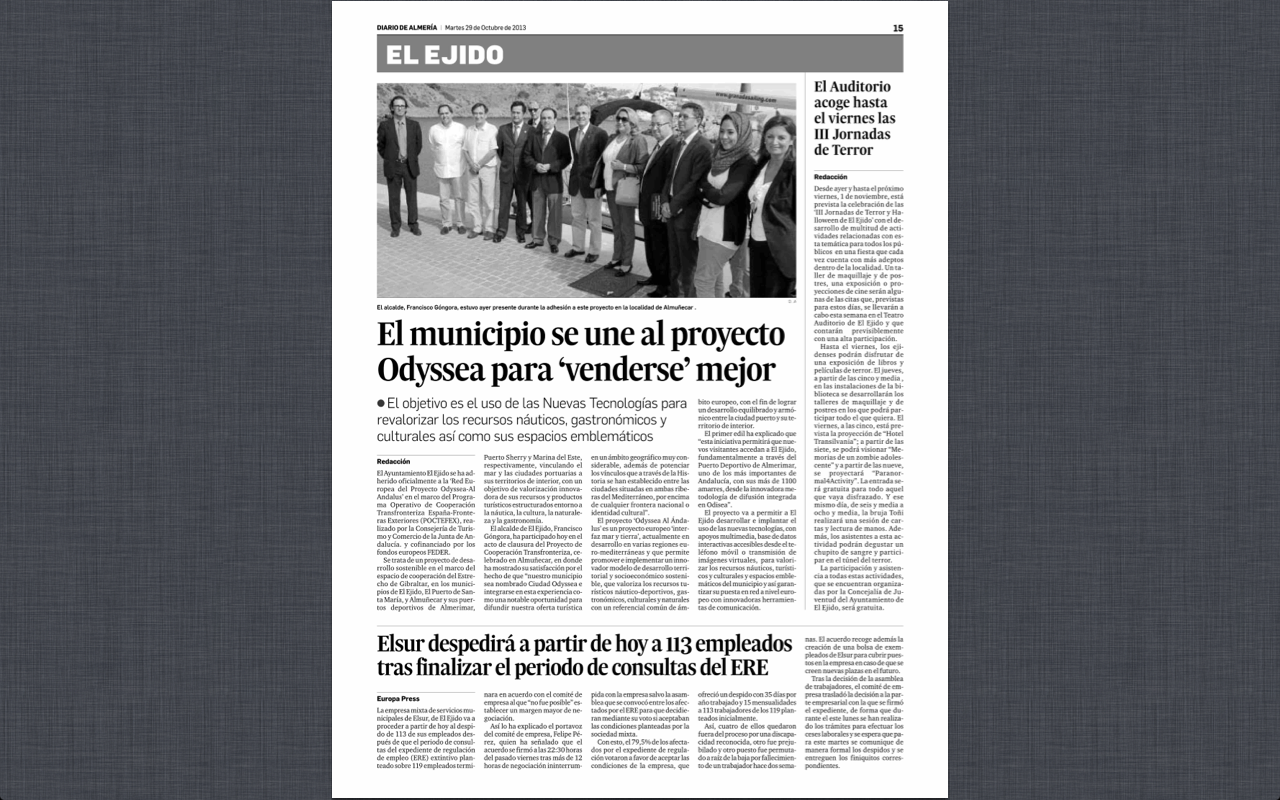 Clausura del proyecto de Cooperación Transfonteriza Odyssea Al Ándalus en Almuñécar