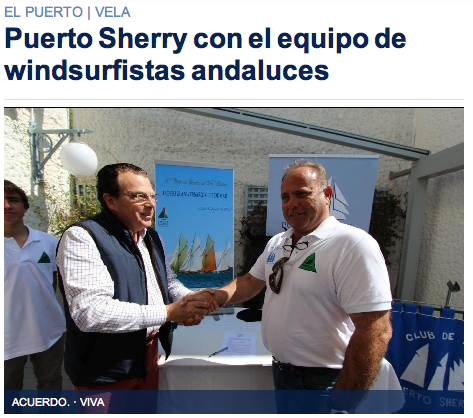 Puerto Sherry patrocina a los windsurfistas andaluces