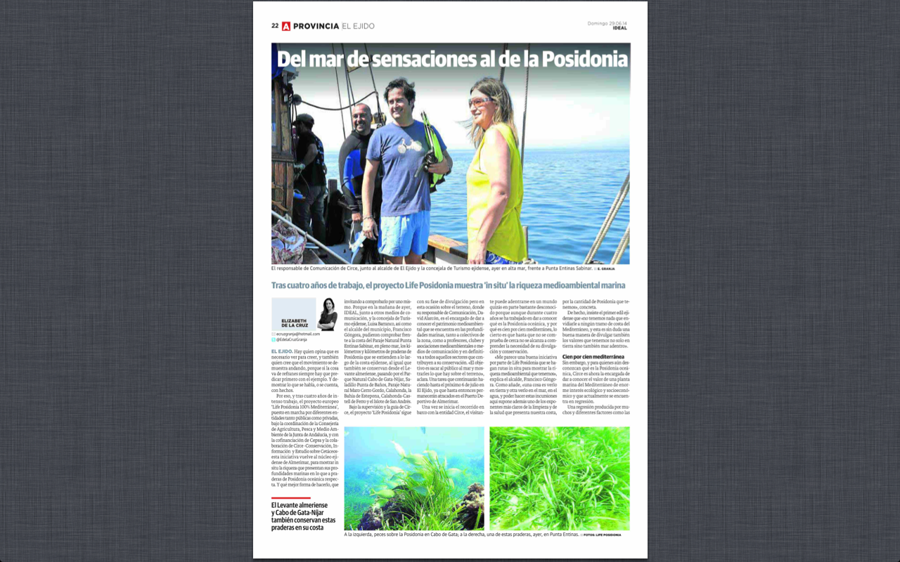El proyecto europeo 'Life Posidonia 100% Mediterráneo' llega al Puerto Deportivo Almerimar