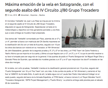 El Puerto Deportivo Sotogrande vive el segundo asalto del IV Circuito de J/80 Grupo Trocadero