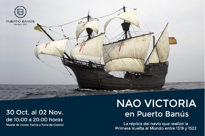 La Nao Victoria llega por primera vez a Puerto Banús